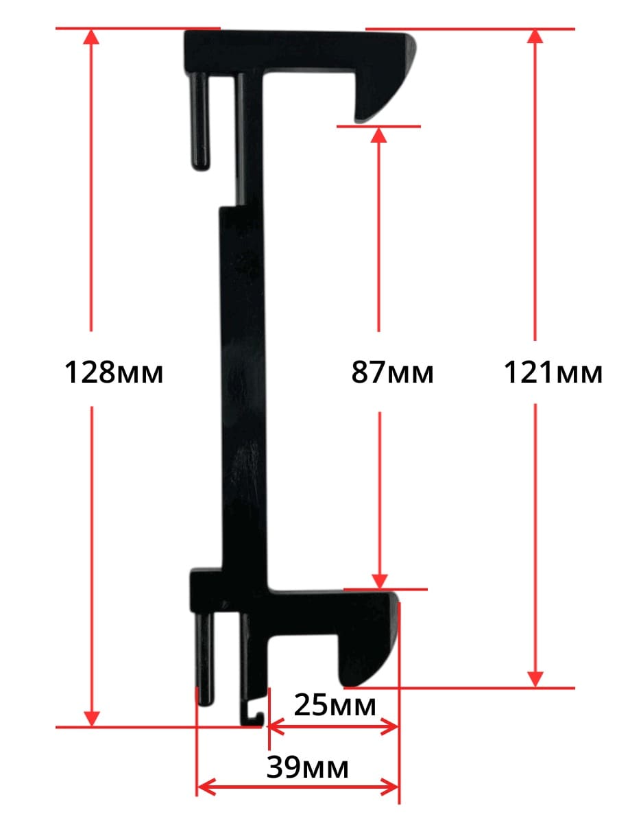 картинка Panasonic A30186660QP крючок двери для СВЧ микроволновой печи NN-8655 129мм от магазина Интерком-НН