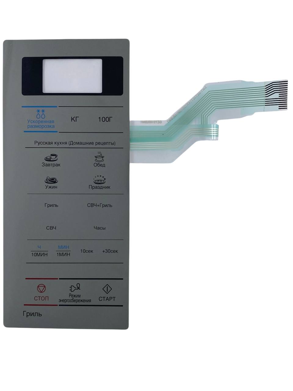 картинка Samsung DE34-00383D Сенсорная панель управления для микроволновой печи (СВЧ) GW73E1KR-S от магазина Интерком-НН