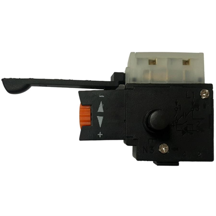 картинка Выключатель 14.12 МОД.03Р2 (107) с фиксатором, регулировкой оборотов и реверсом 3.5A, 220V  от магазина Интерком-НН