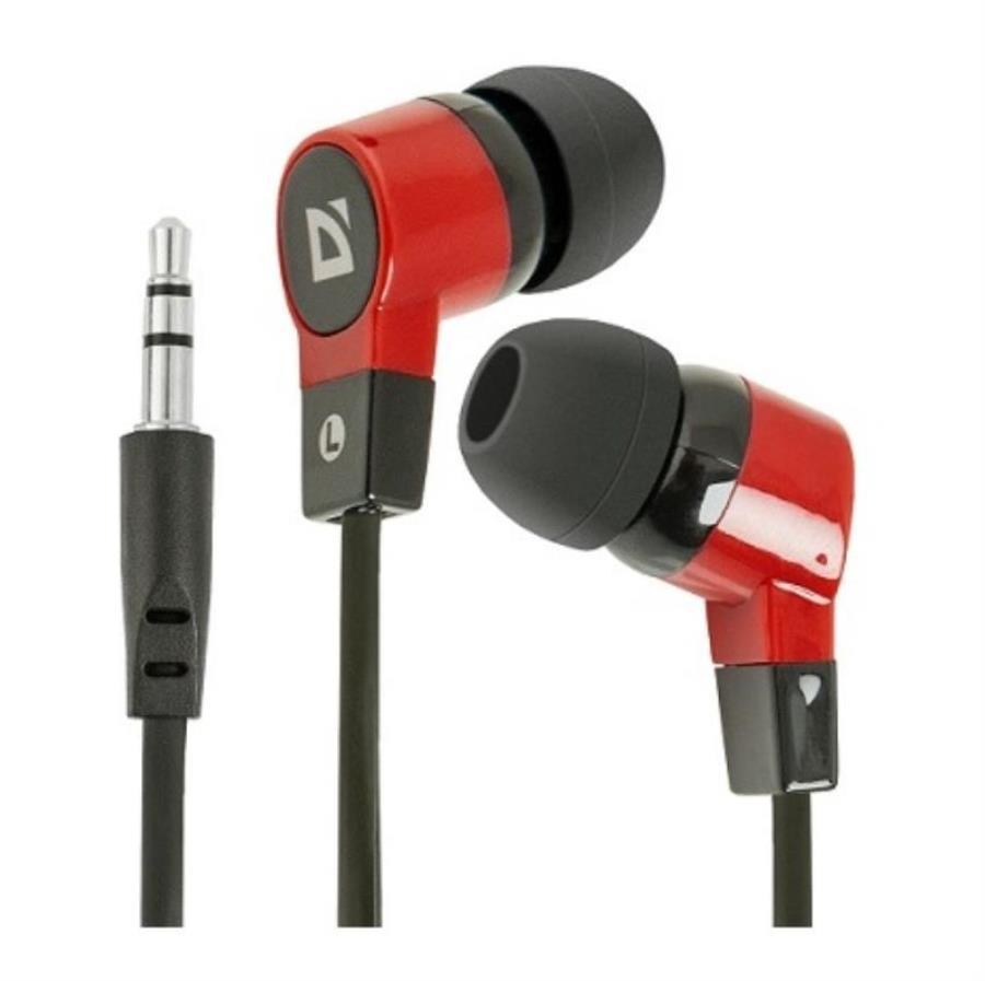картинка Defender Basic 619 (63619) Наушники вставки, черно-красные от магазина Интерком-НН