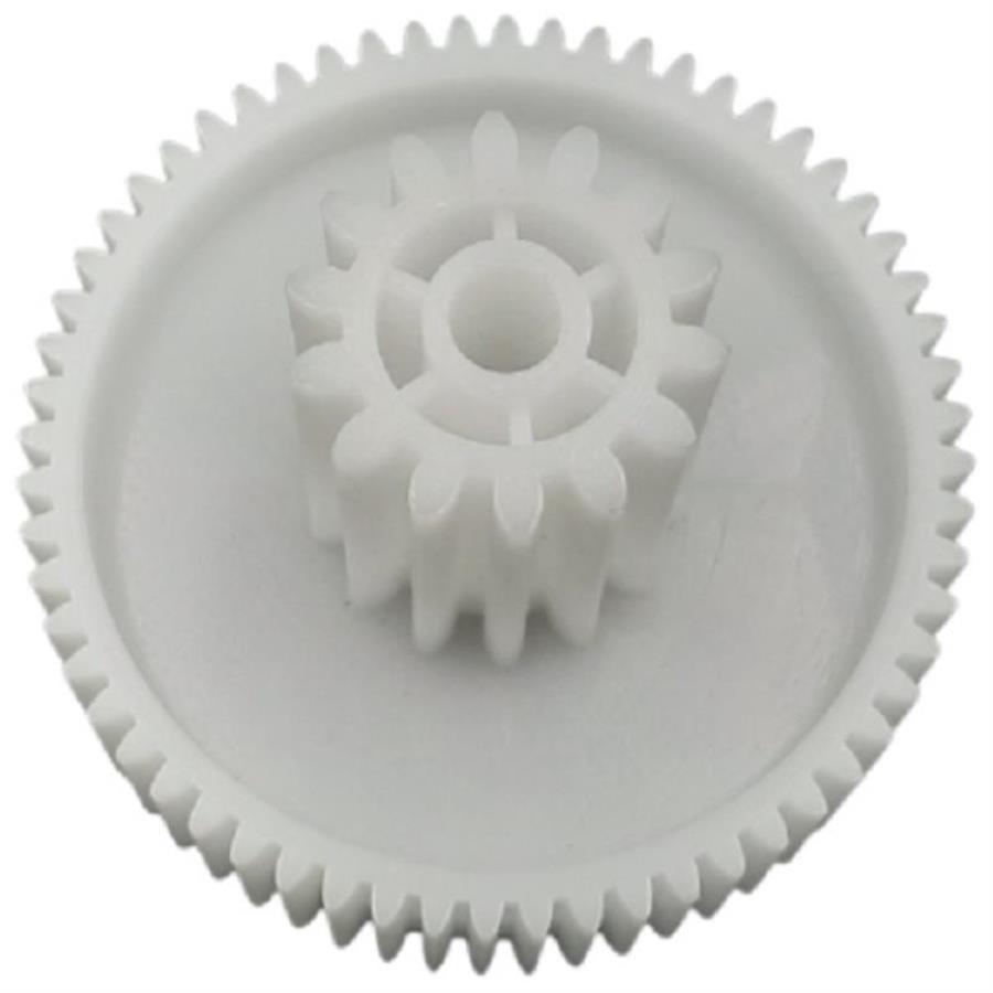 картинка Шестерня средняя D=76/31 H=46/20, d=8мм, 14 и 60 прямых зубьев для мясорубки Vitek, Panasonic от магазина Интерком-НН