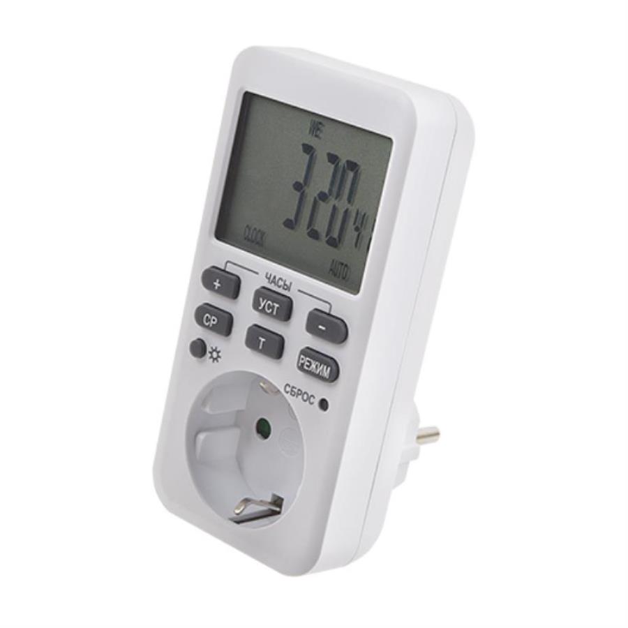 картинка Robiton EL-04 Электронный таймер с программированием на 24 часа или неделю, с подсветкой экрана от магазина Интерком-НН