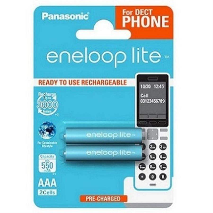 картинка Panasonic eneloop lite BK-4LCCE/2DE Аккумулятор 550mAh AAA DECT BL2 от магазина Интерком-НН