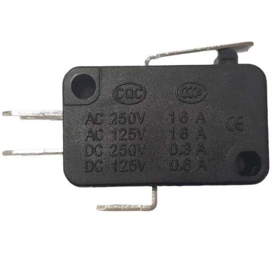 картинка Микропереключатель 3-х контактный V-151-1C25 250V 16A с рычагом 15мм для микроволновой печи (СВЧ) от магазина Интерком-НН
