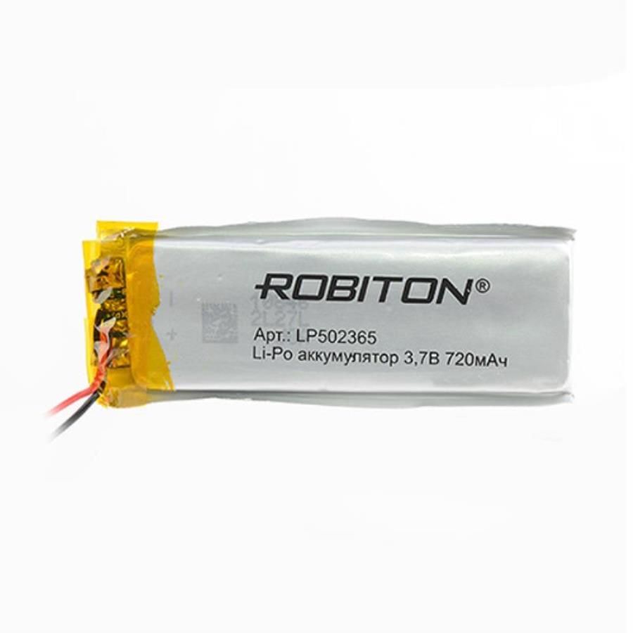 картинка Robiton LP502365 Аккумулятор Li-Po 3.7 В, 720mAh от магазина Интерком-НН