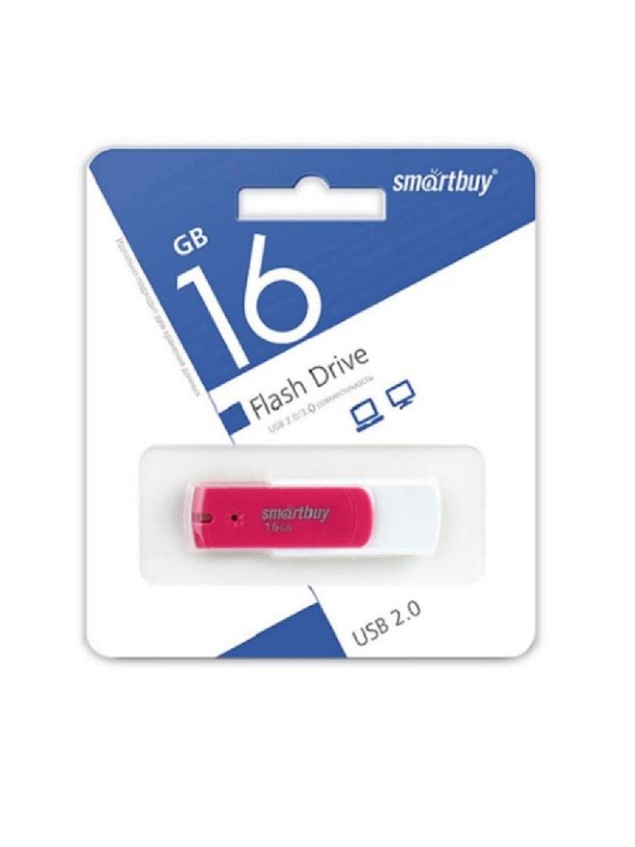 картинка Память USB 16Gb Smart Buy Diamond розовый 2.0 (SB16GBDP) от магазина Интерком-НН