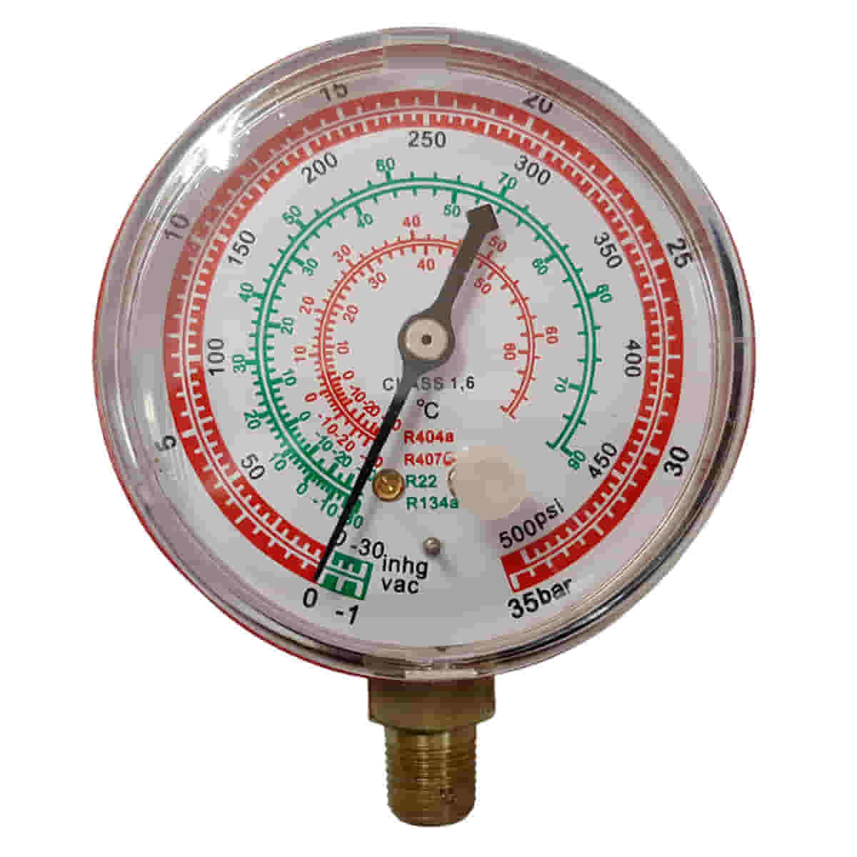 картинка Манометр WK6805H высокого давления 68мм для фреона R22, R134A, R404A, R407C от магазина Интерком-НН