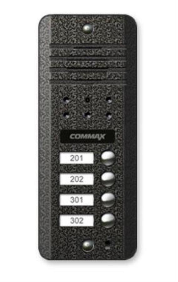 картинка Commax DRC-4DB Вызывная панель черно-белая 4 абонента от магазина Интерком-НН