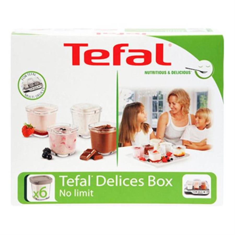 картинка Tefal XF100032 комплект баночек для йогуртницы (уп. 6шт) от магазина Интерком-НН