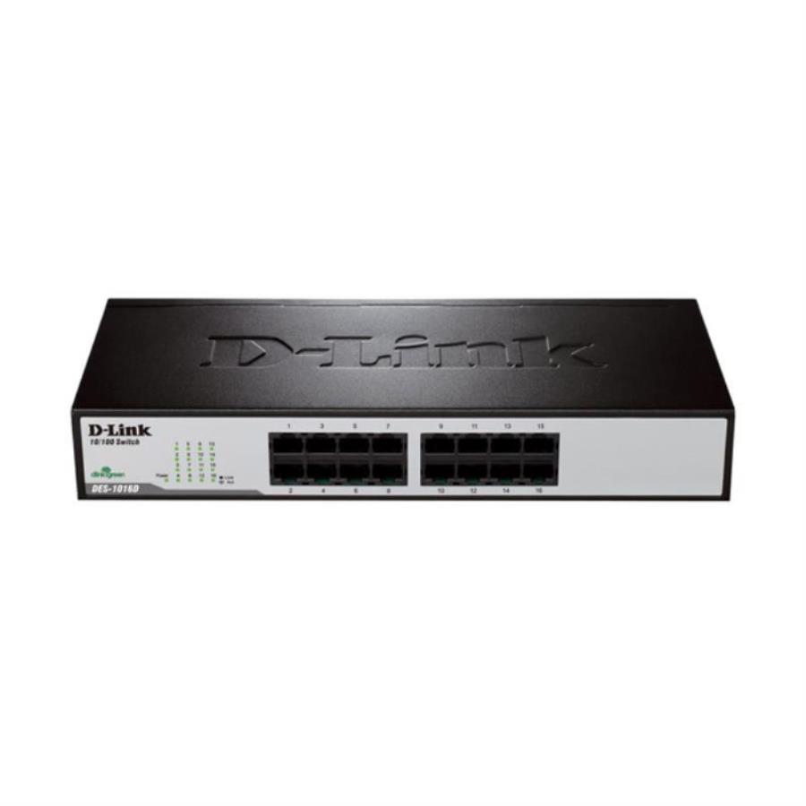 картинка D-Link DES-1016D/F1A Неуправляемый коммутатор с 16 портами 10/100BASE-TX и функцией энергосбережения от магазина Интерком-НН
