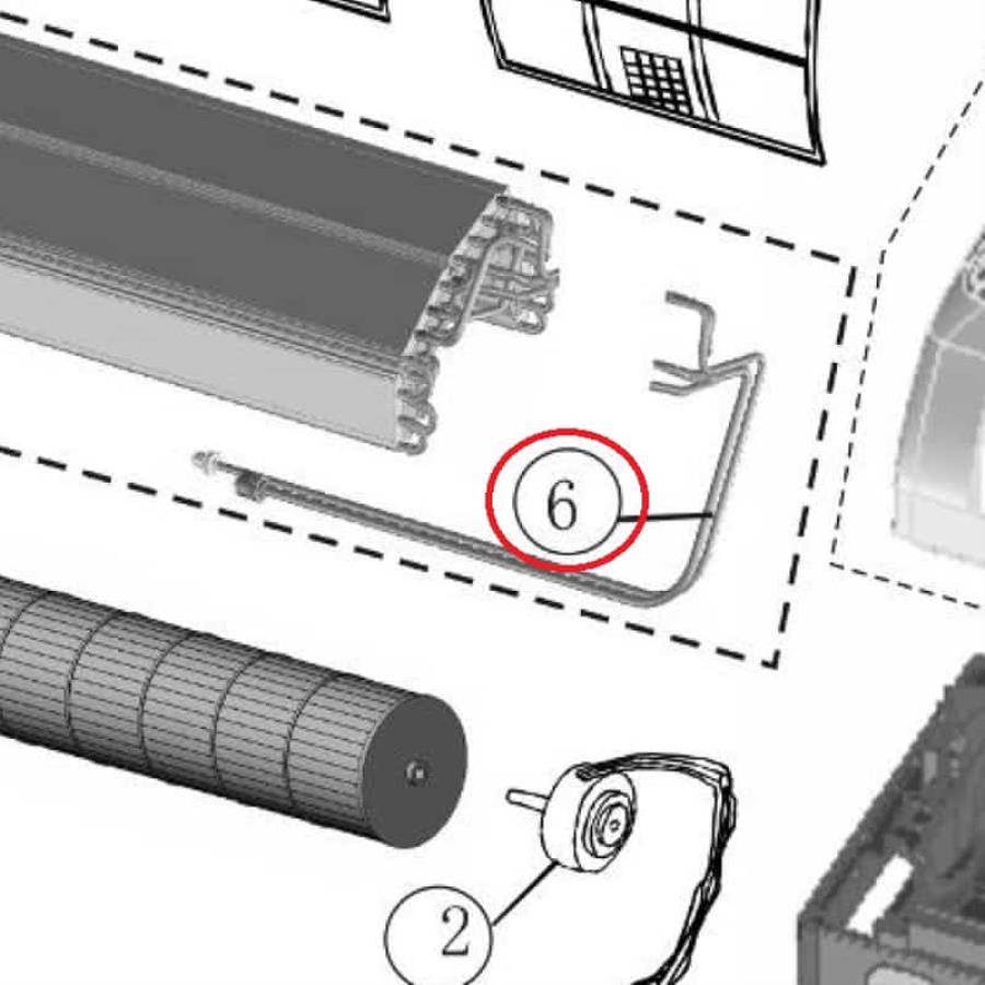 картинка Panasonic CWT01C5374 Датчик вспомогательных труб внутреннего блока кондиционера CS-YW7MKD от магазина Интерком-НН