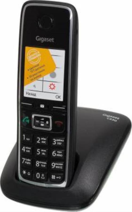 картинка Р/Телефон Dect Gigaset C530 RUS черный АОН от магазина Интерком-НН