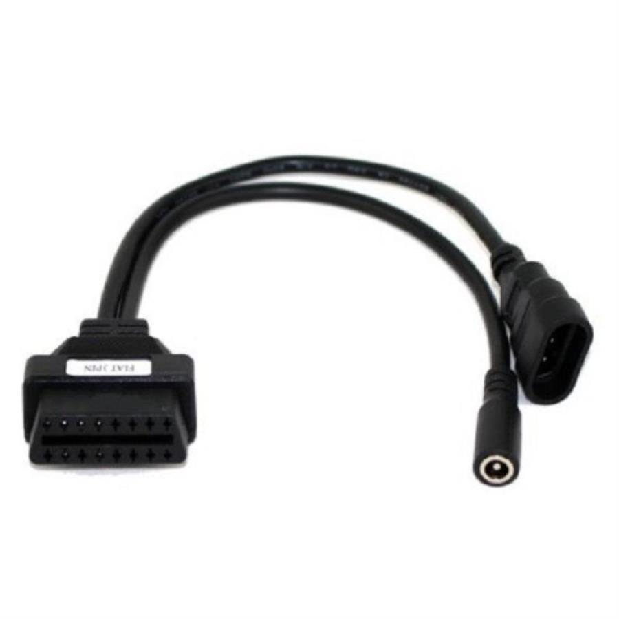 картинка Кабель-переходник диагностического разъема Fiat 3pin на OBDII 16pin для автомобиля от магазина Интерком-НН