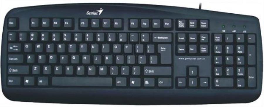 картинка Клавиатура Genius KB-110X PS/2 Black colour box от магазина Интерком-НН