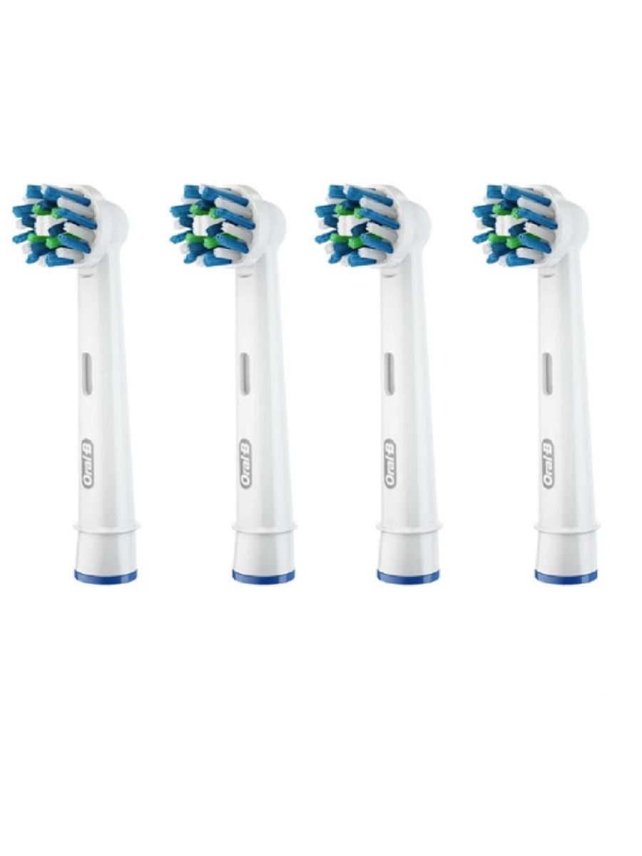 картинка Braun Oral-B EB50-4BRB (4210201353430) Насадка Cross Action для зубной щетки 4шт, белые от магазина Интерком-НН