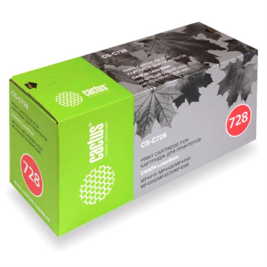 картинка Картридж CACTUS CS-C728S принтеров Canon MF4410/MF4430/MF4450/MF4550D/MF4570DN/MF4580DN от магазина Интерком-НН