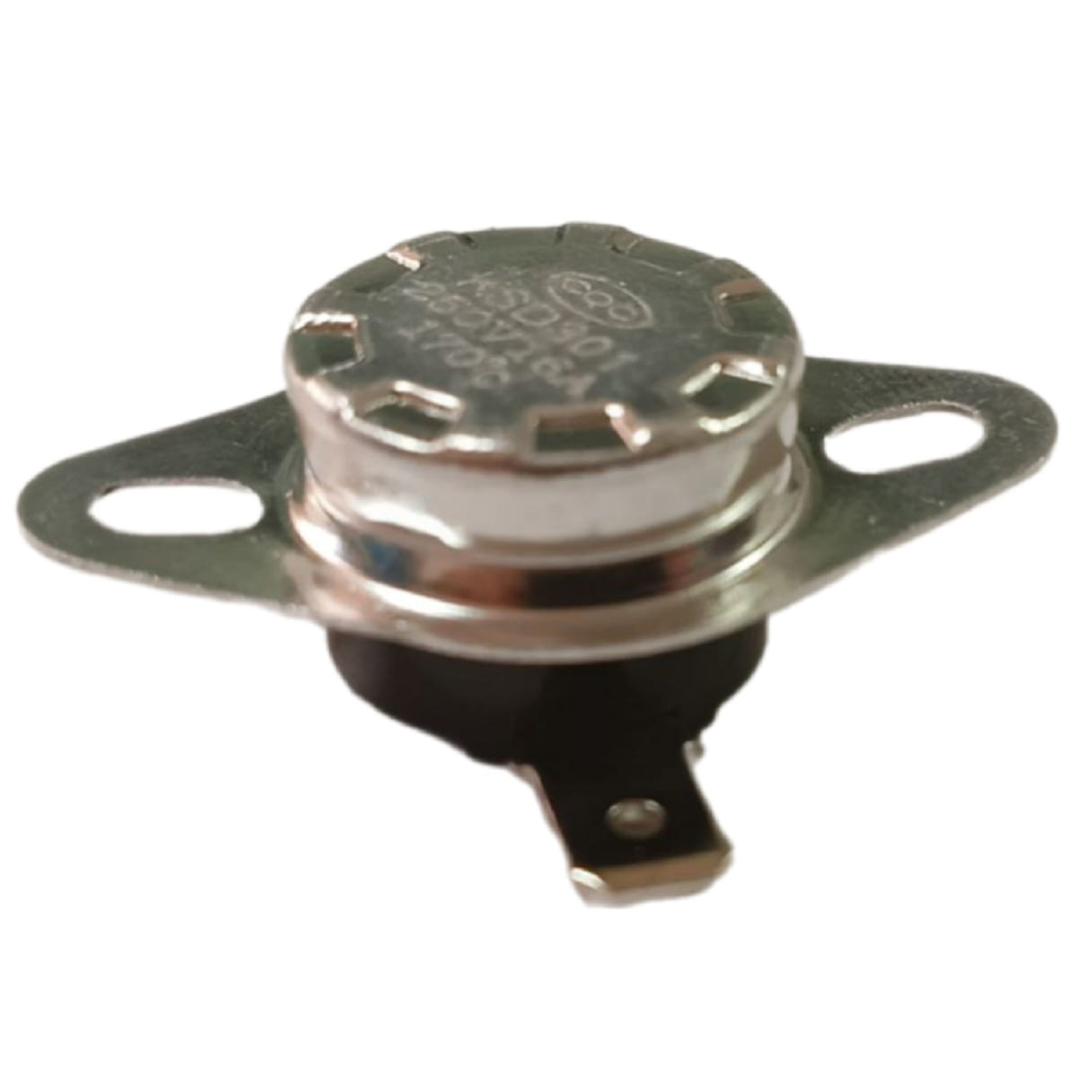 картинка KSD301-16A-170NC термостат с фиксированным фланцем 170°C нормально замкнутый 250V 16A от магазина Интерком-НН