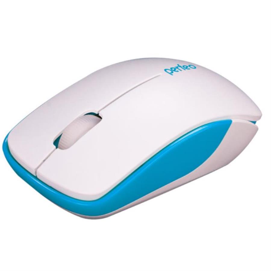 картинка Perfeo PF-763-WOP-W/BL Мышь беспроводная ASSORTY (бело-синяя)  от магазина Интерком-НН