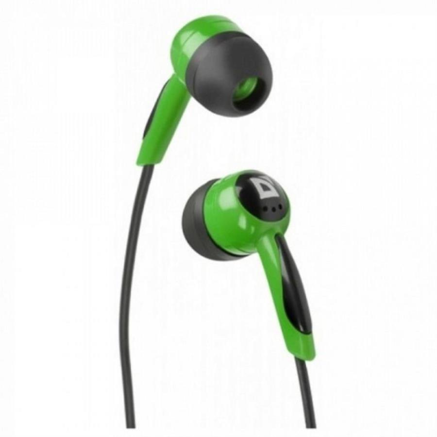 картинка Defender Basic 604 (63607) Наушники вставки, черно-зеленые от магазина Интерком-НН