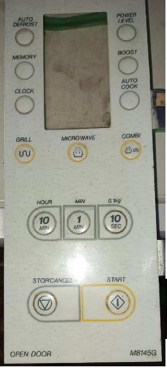 картинка Samsung 0419008 Сенсорная панель СВЧ (микроволновой) печи M8145G от магазина Интерком-НН