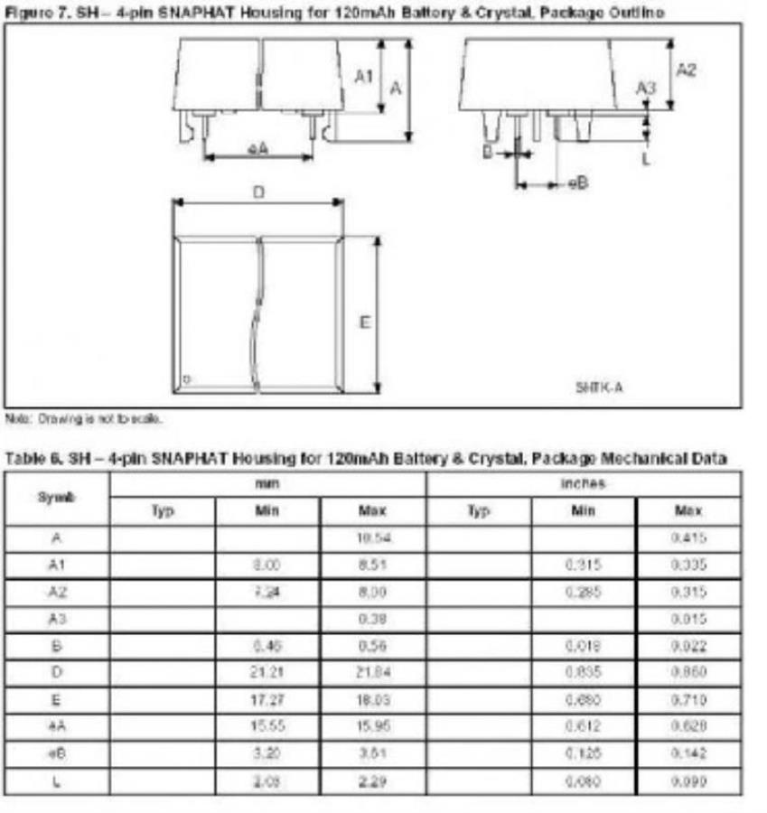 картинка M4T32-BR12SH6 Энергонезависимый источник питания с кристаллом микромощной памяти, литиевая батарея от магазина Интерком-НН