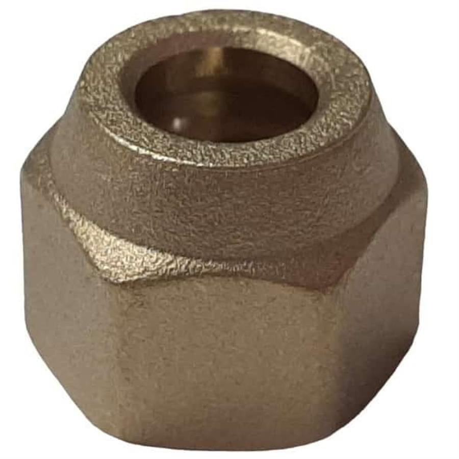 картинка Гайка под развальцовку 3/8 для соединения медной трубы с элементом холодильной системы от магазина Интерком-НН