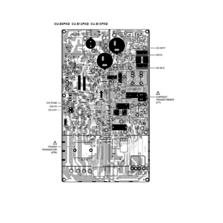 картинка Panasonic CWA73C7698R Плата управления внешнего блока кондиционера CU-E12PKD М+ от магазина Интерком-НН