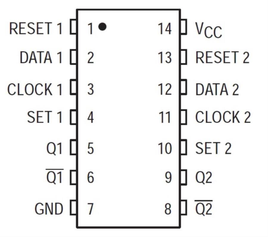 картинка ON Semiconductor MC74HC74AN Микросхема от магазина Интерком-НН