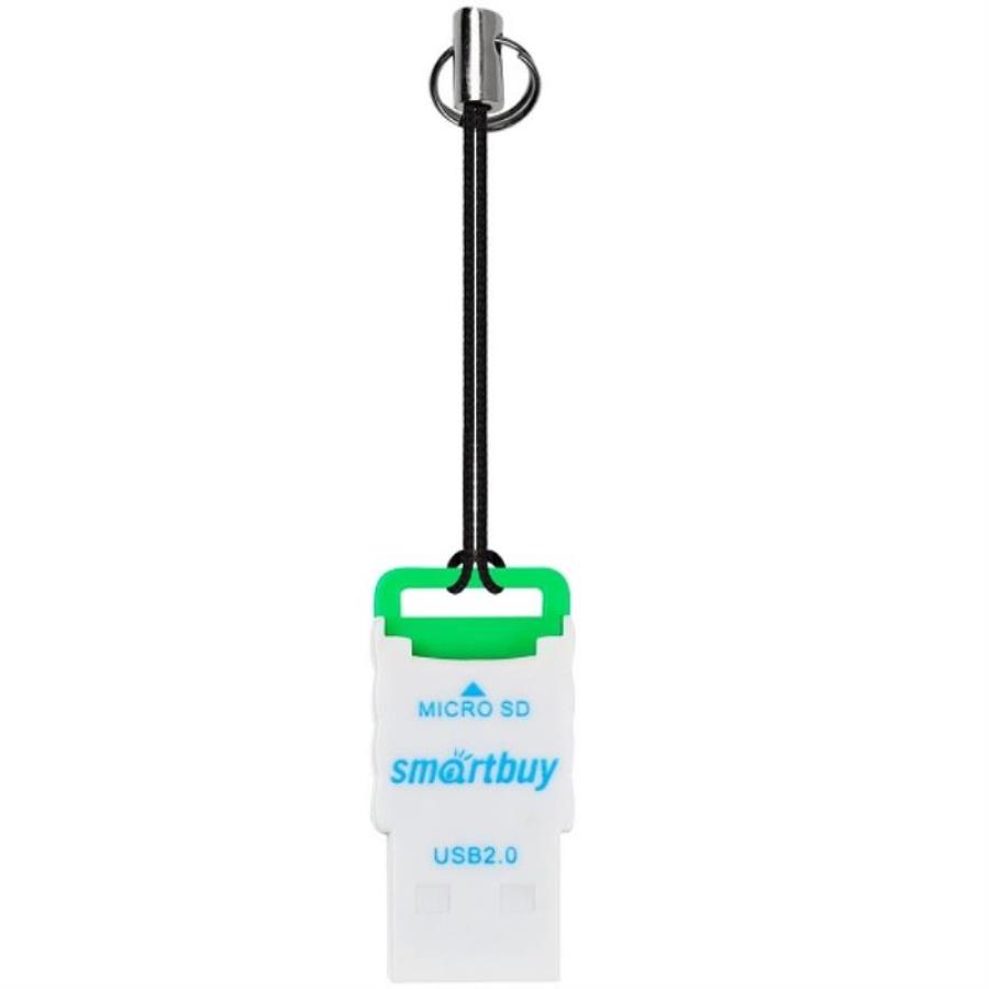 картинка Smartbuy SBR-707-G картридер (зеленый) для карт MicroSD от магазина Интерком-НН