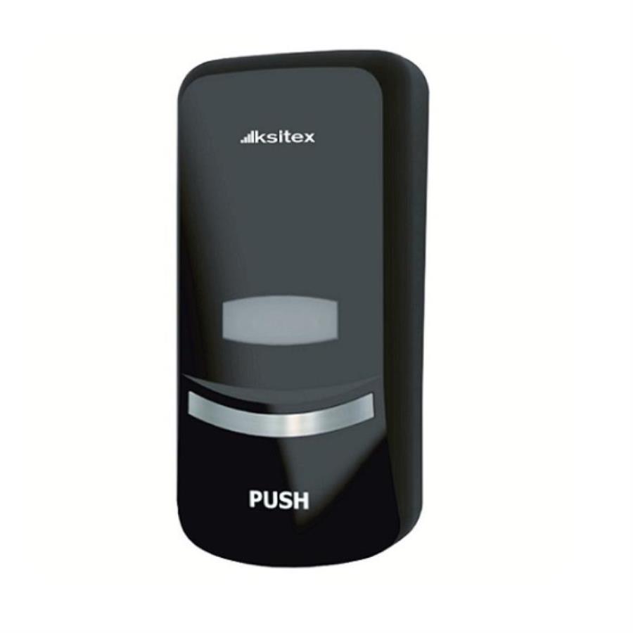 картинка Ksitex SD-1369B Дозатор для мыла, шампуня, 1000мл, пластик, цвет черный  от магазина Интерком-НН