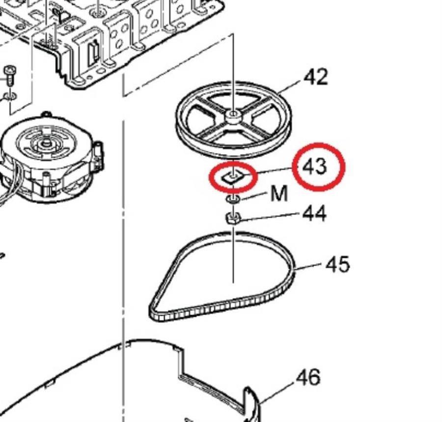 картинка Panasonic ASD867-100AW  Стопорная шайба шкива для хлебопечи SD, SD-ZB, SD-BT, SD-P, SD-YD,  от магазина Интерком-НН
