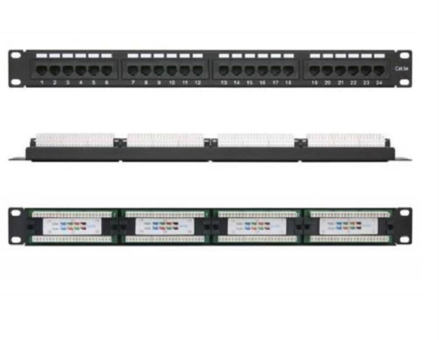 картинка EC-URP-24-UD2 19" патч-панель NETLAN RJ45 Cat.5e, 110, 24 порта  от магазина Интерком-НН