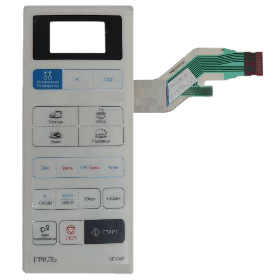 картинка Samsung DE34-00367B сенсорная панель управления для микроволновой печи (СВЧ) GE73AR от магазина Интерком-НН