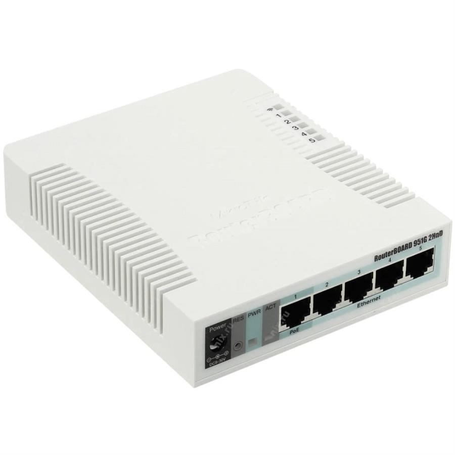 картинка Mikrotik RB951G-2HnD, Routerboard , 5xport GLAN WIFI Wireless Router, Wi-Fi маршрутизатор от магазина Интерком-НН