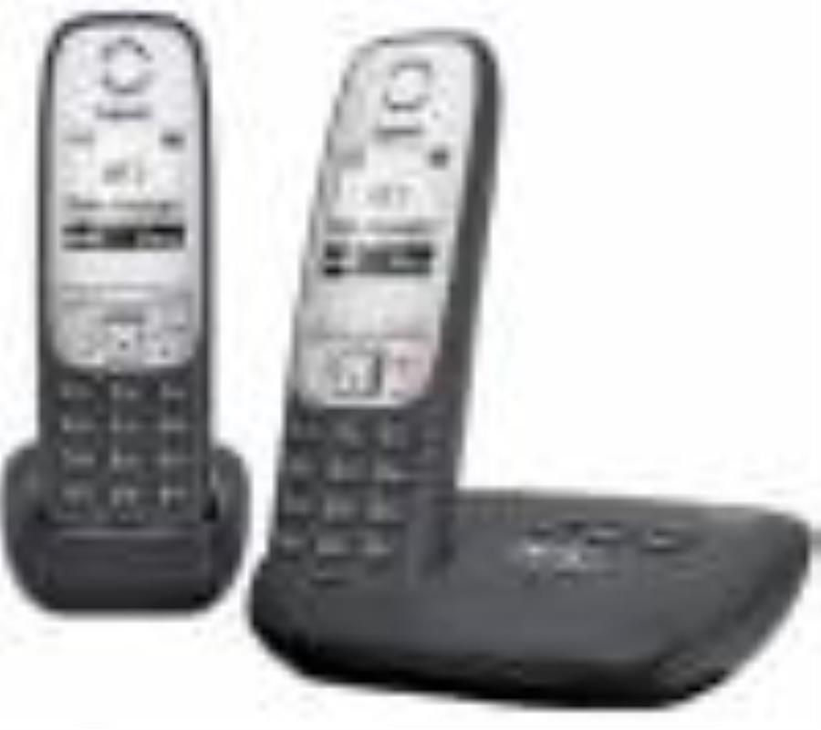 картинка Р/Телефон Dect Gigaset A415A DUO RUS черный (труб. в компл.:2шт) автооветчик АОН от магазина Интерком-НН