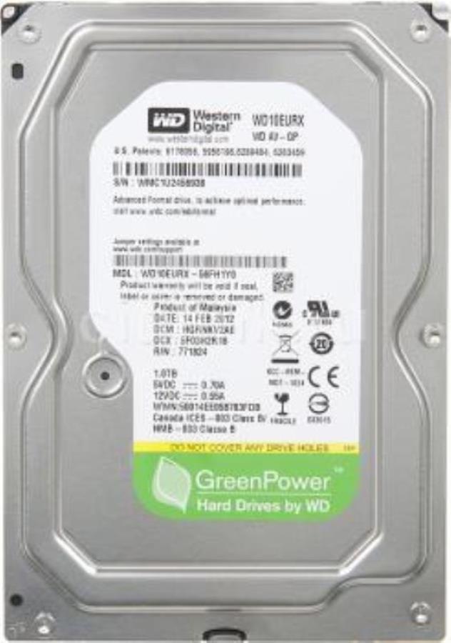 картинка Жесткий диск Western Digital 1Tb 64 Mb SATA-III WD10EURX  от магазина Интерком-НН