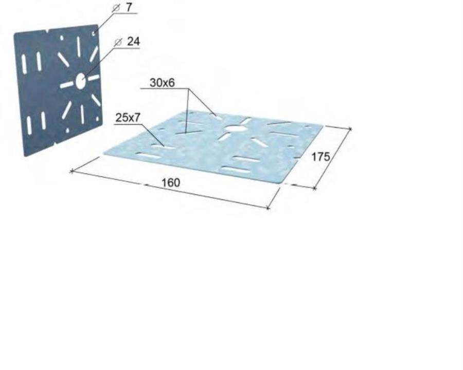 картинка Пластина монтажная от магазина Интерком-НН