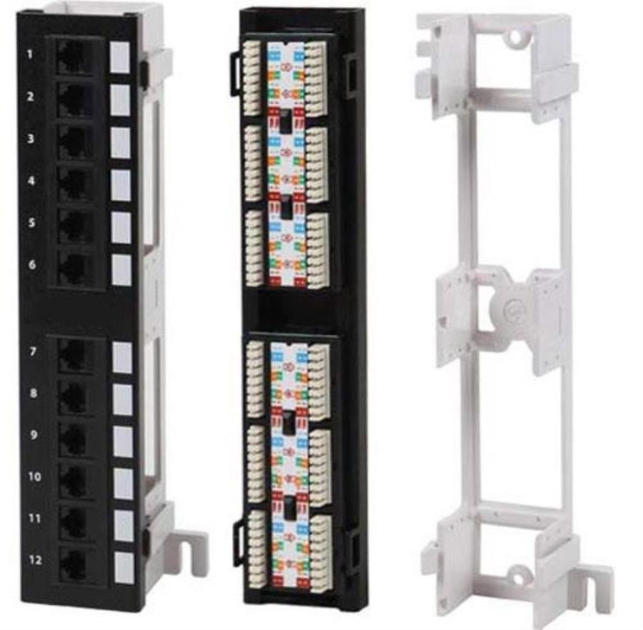 картинка Патч-панель настенная MINI, UTP, 10", 12 портов RJ45, cat.5e 1U DuaI Type Netko PM12T-KDA-CEC от магазина Интерком-НН