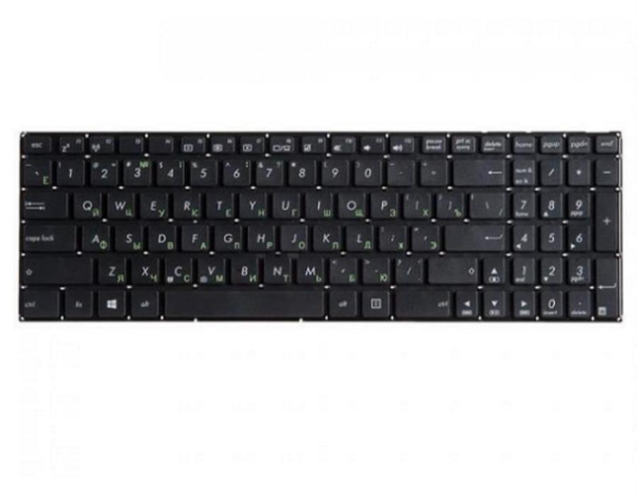 картинка Клавиатура для ноутбука Asus X551M, F551, D550, R505, R512, R515, TP550L, TP550L черная без рамки от магазина Интерком-НН