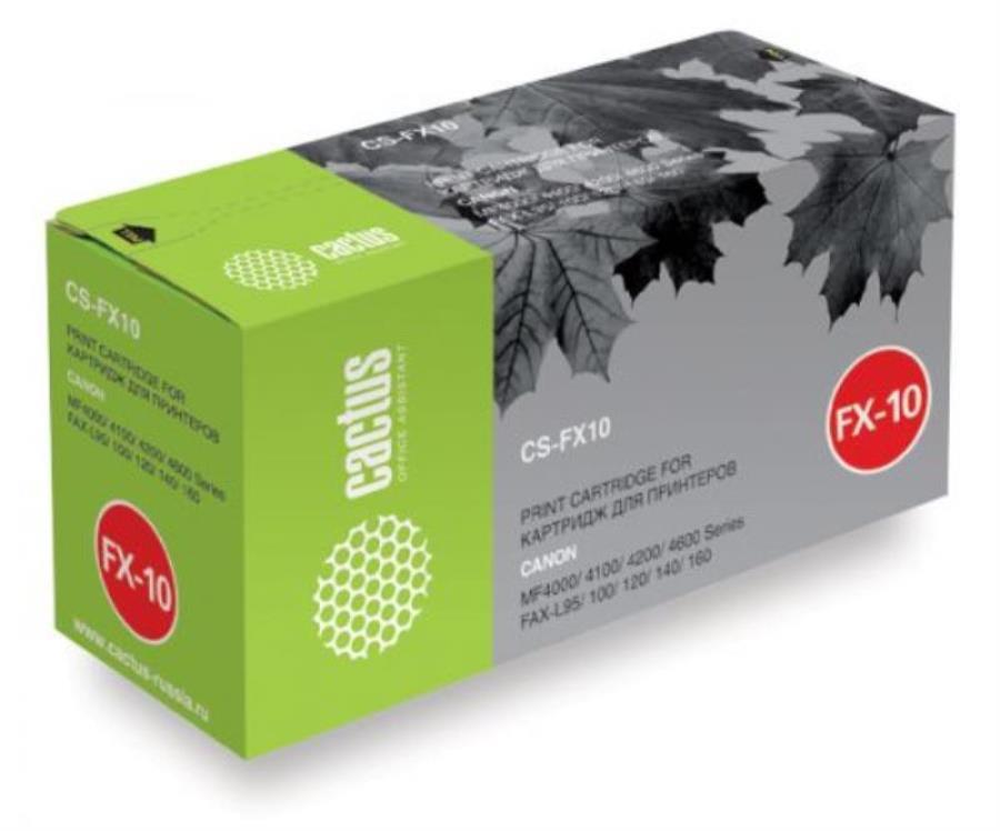 картинка Картридж CACTUS CS-FX10 для принтеров Canon MF4000/4100/4200/4600 Series FAX-L95/100/120/140/160 от магазина Интерком-НН