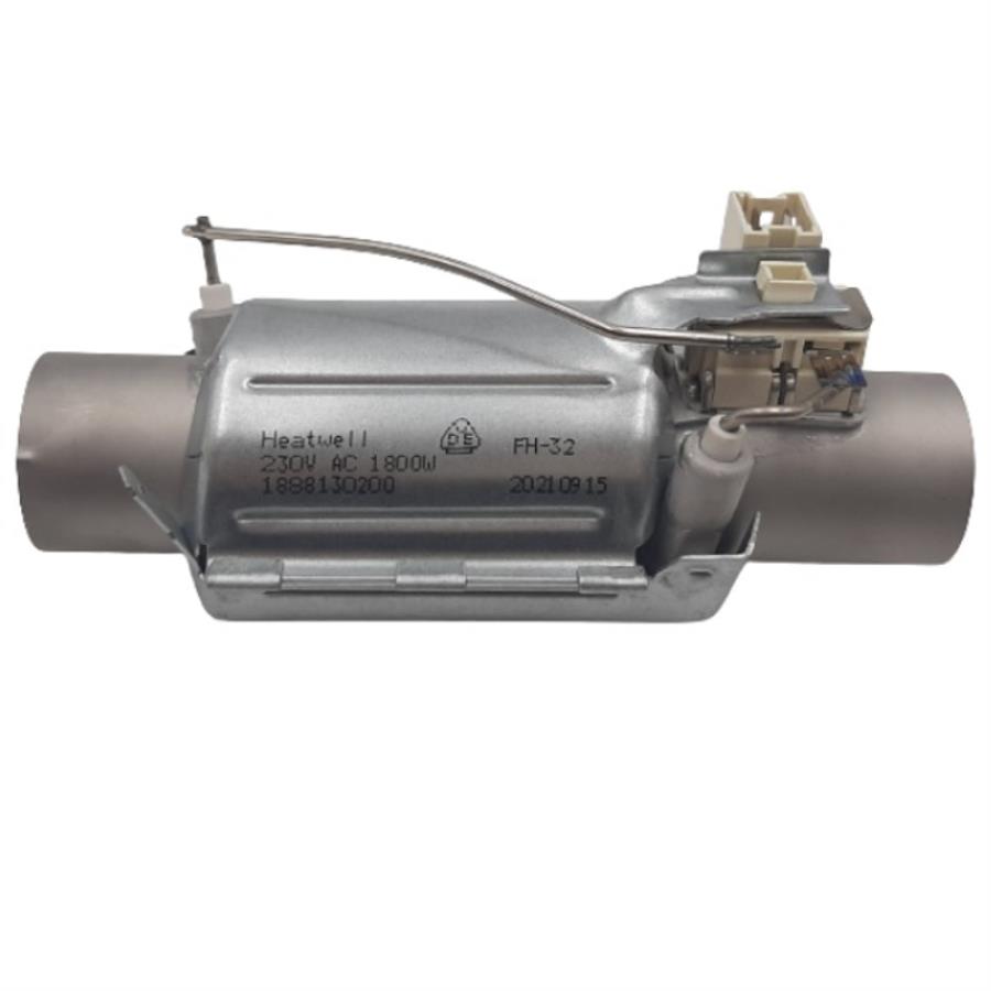 картинка Heatwell 1888150100 (HW-ZH2080) Тэн проточный 1800Вт D=32мм, L=145мм для посудомоечных машин от магазина Интерком-НН