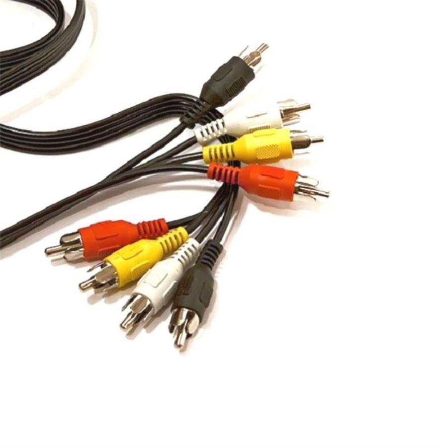 картинка Шнур аудио-видео 4RCA-4RCA ( длина 1.2 м, сборный) Cabletech от магазина Интерком-НН
