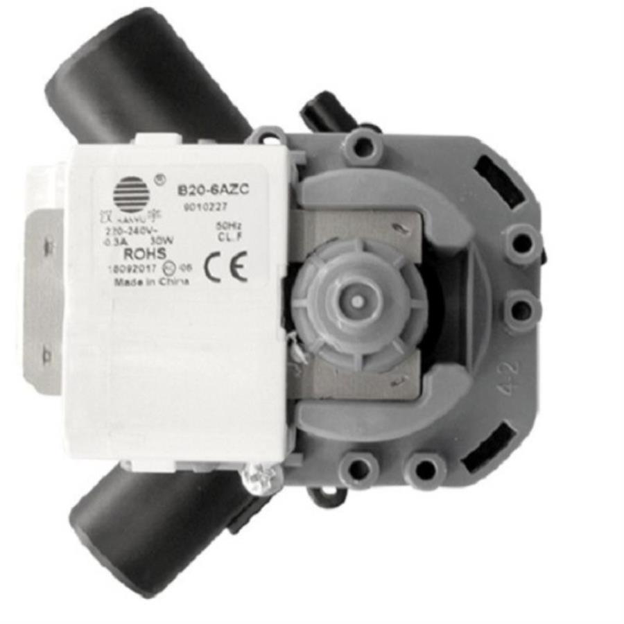 картинка Hanyu 9010227 сливной насос (помпа) 30Вт, 0.3А в сборе с улиткой для стиральной машины Bosch от магазина Интерком-НН