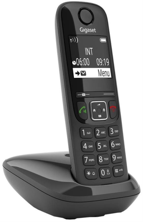 картинка Р/Телефон Dect Gigaset AS690 RUS SYS черный АОН от магазина Интерком-НН