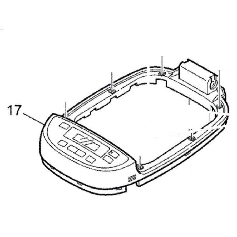 картинка Panasonic ADB03K188-W0 Верхняя рамка корпуса хлебопечи для SD-2511WTS от магазина Интерком-НН