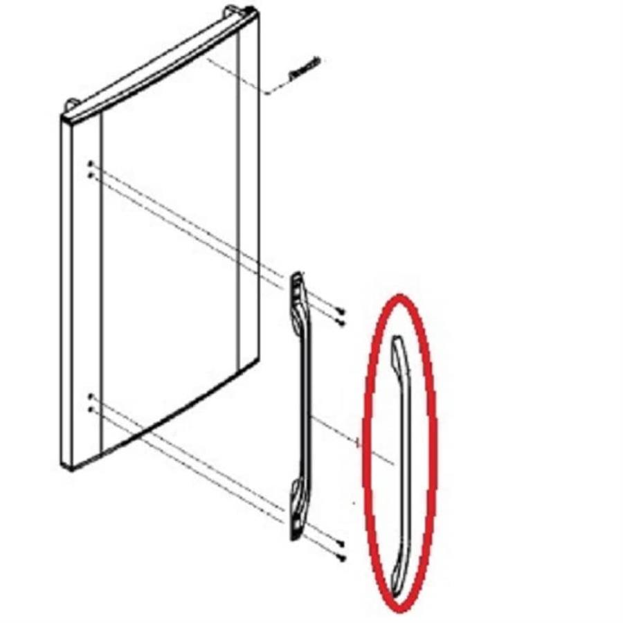 картинка Panasonic CNRAE-11679NW Накладка ручки двери холодильника NR-B461XZ-W3 NR-B461YZ-W3 NR-B521X-N5 NR-B от магазина Интерком-НН