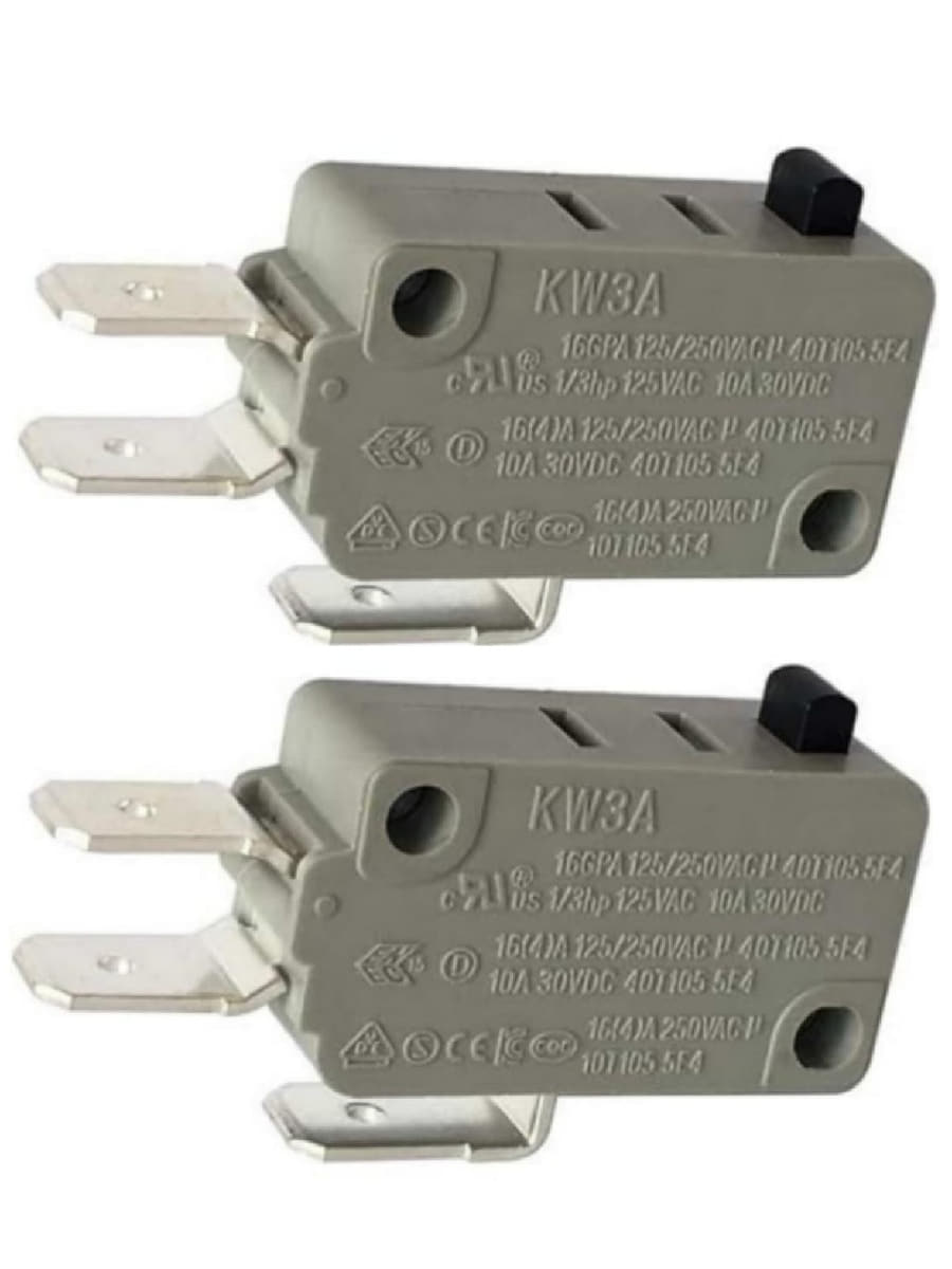 картинка Микропереключатель 2шт Dongnan KW3A-16Z0-A200, 3-х контактный KW3A 16(4)A 250V от магазина Интерком-НН