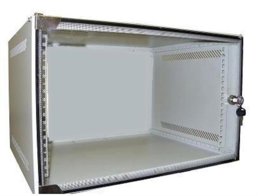 картинка Шкаф настенный 19", 6U, (530*450*329) несобранный от магазина Интерком-НН