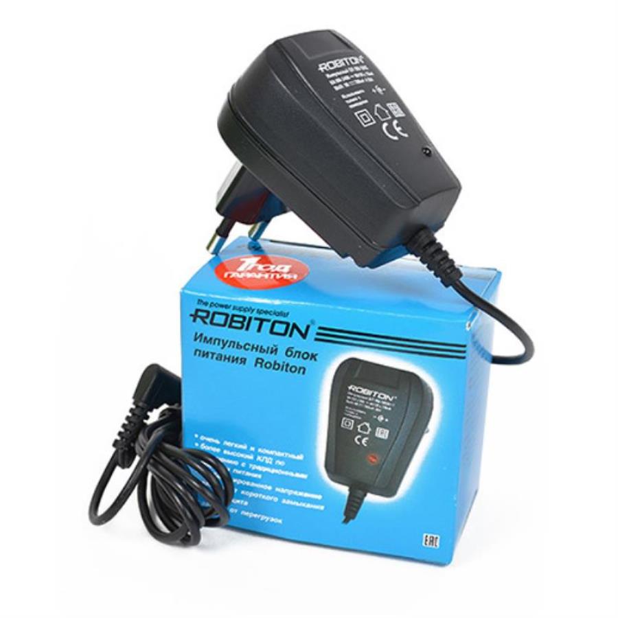 картинка Robiton IB9-500S Блок питания 500mA 9V штекер 5,5 х 2,1 мм от магазина Интерком-НН