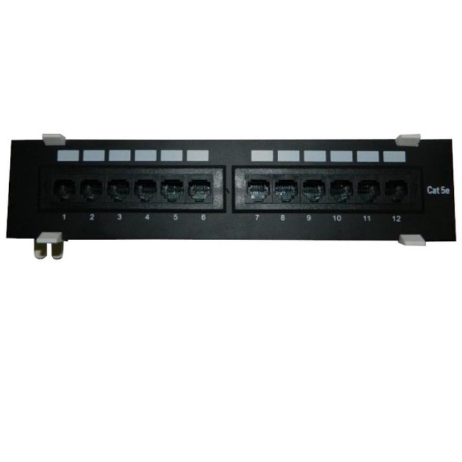 картинка Патч-панель настенная MINI, UTP, 10", 12 портов RJ45, cat.5е, 1U, Dual Type, "L" от магазина Интерком-НН